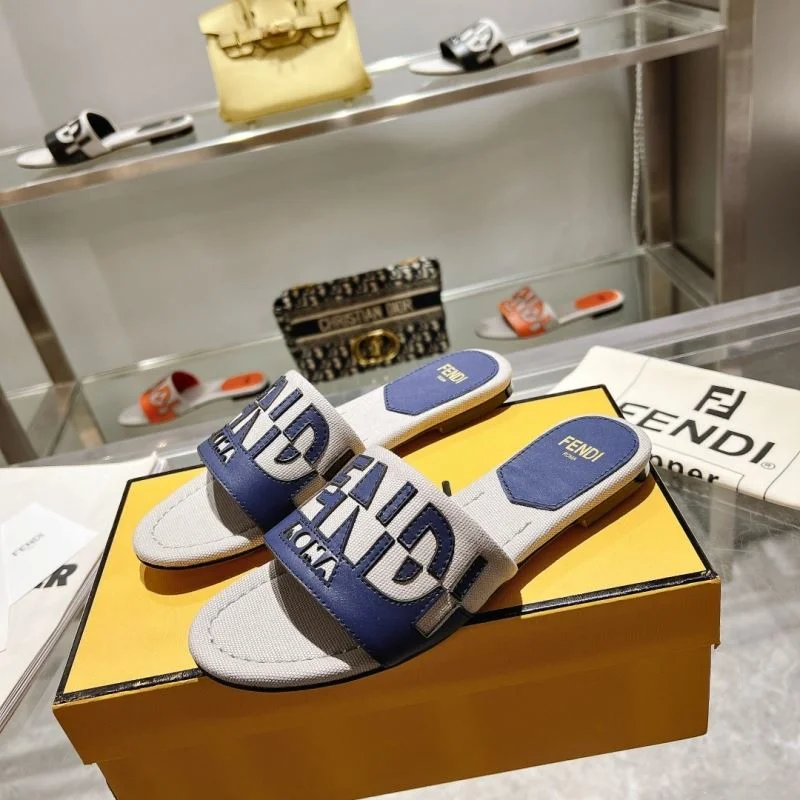 Effortless Fendi Slippers 23387