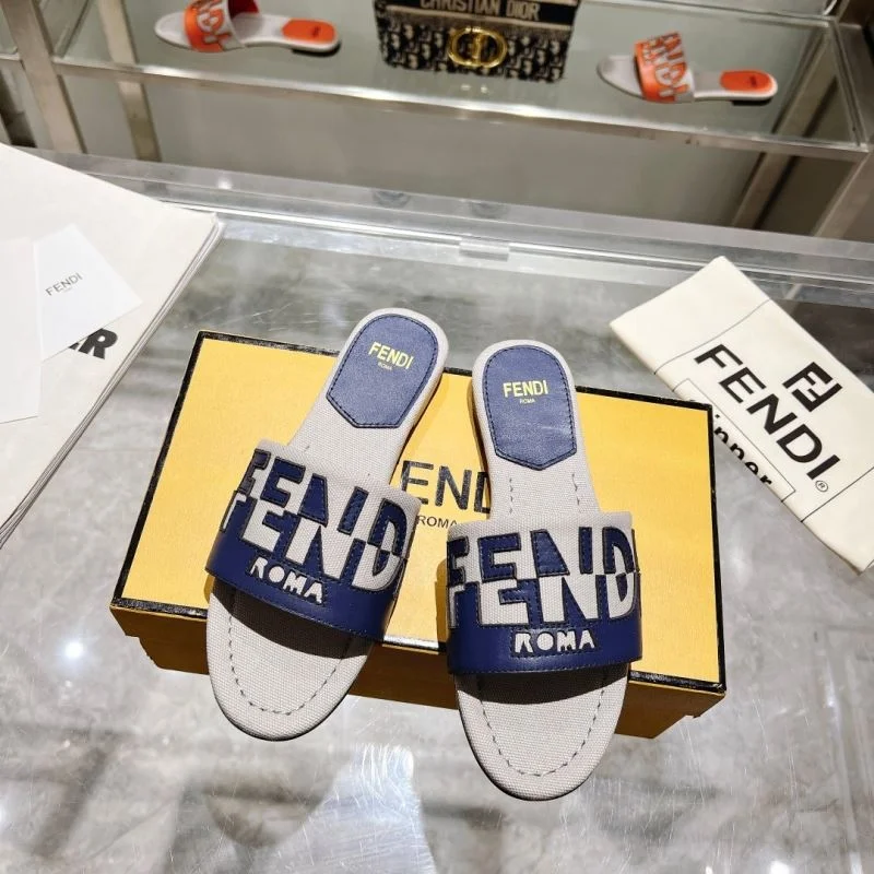 Effortless Fendi Slippers 23387