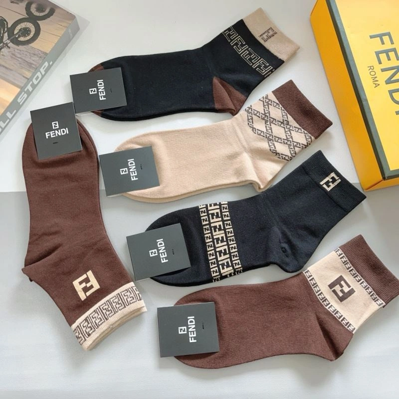 Minimalist Fendi Socks 273315