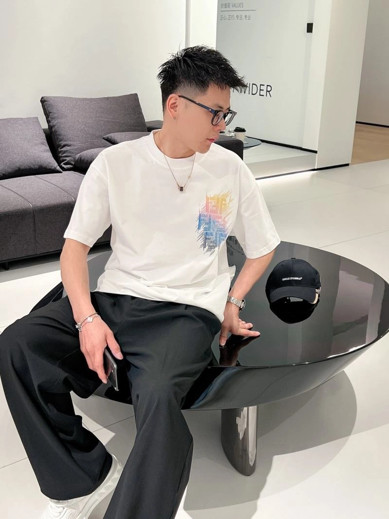 Fendi T-Shirts QuickDry 123080