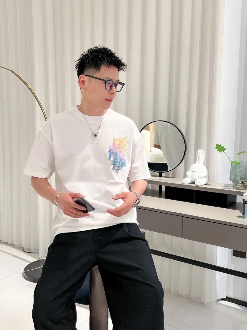 Fendi T-Shirts QuickDry 123080