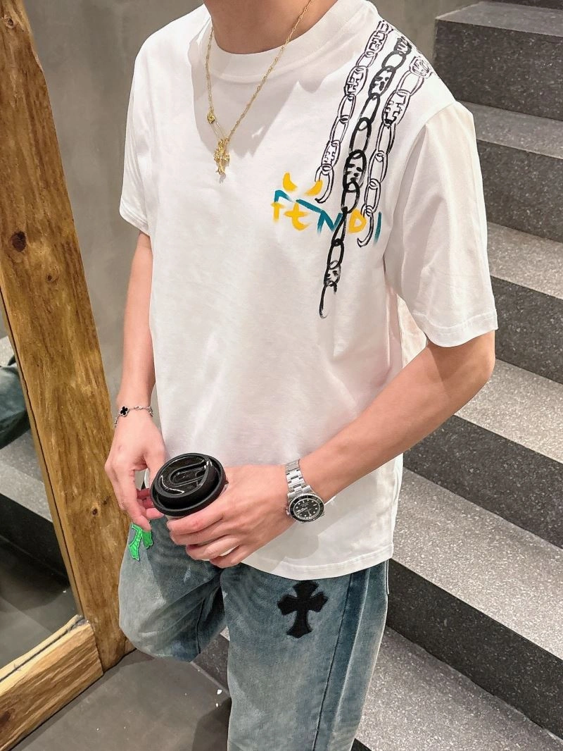 Fendi T-Shirts SmoothTexture 121720