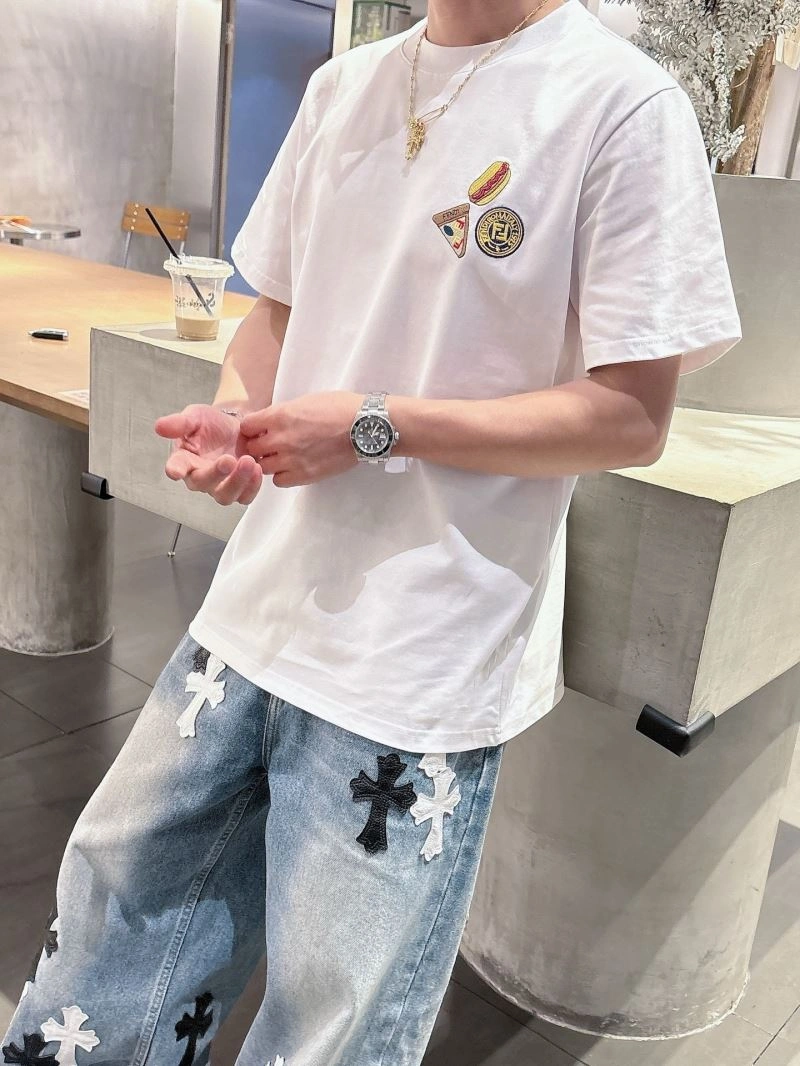 Fendi T-Shirts Breathable 121717