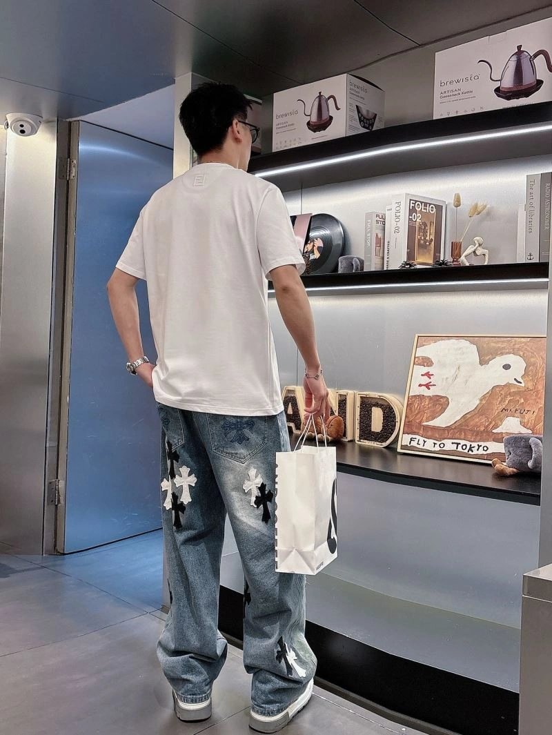 Fendi T-Shirts Breathable 121717