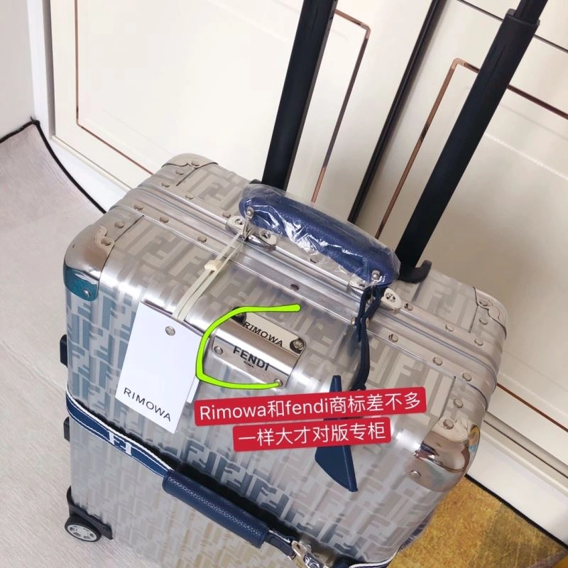Sporty Fendi x Rimowa Suitcase 69496