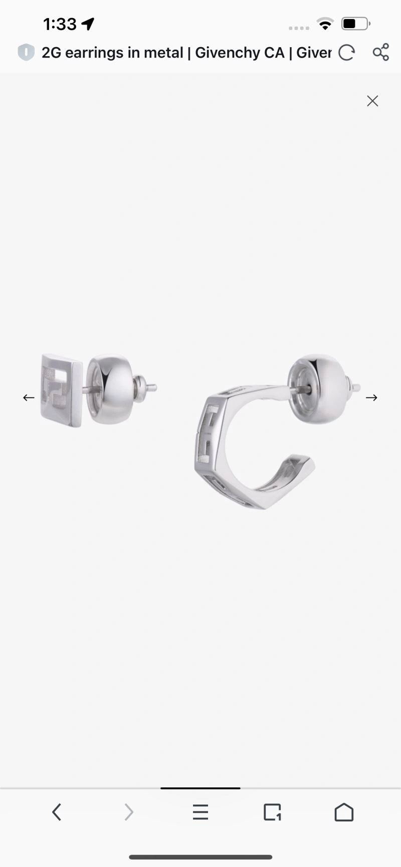 Tailored Givenchy Earrings 212180