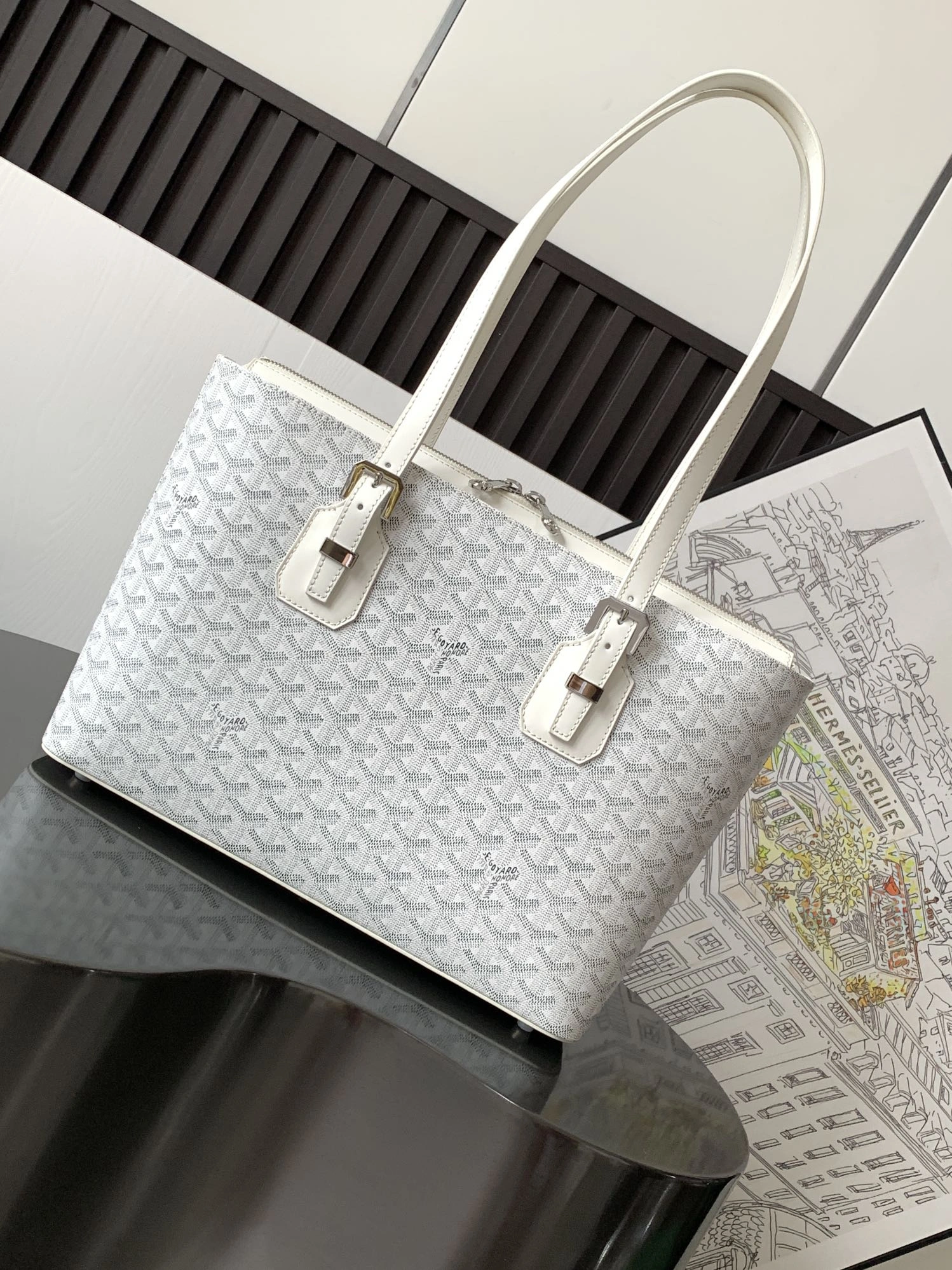 Compact Goyard Shopping Bags 65081