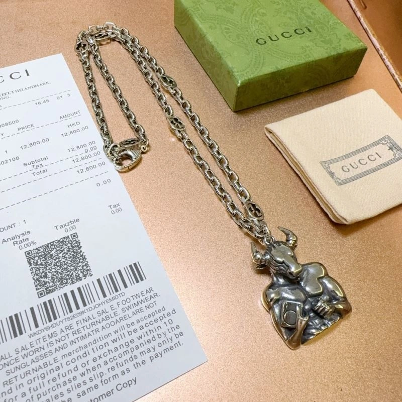 SmoothTexture Gucci Necklaces 245925