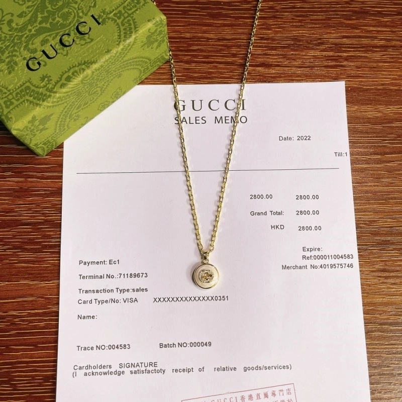 Sleek Gucci Necklaces 243943