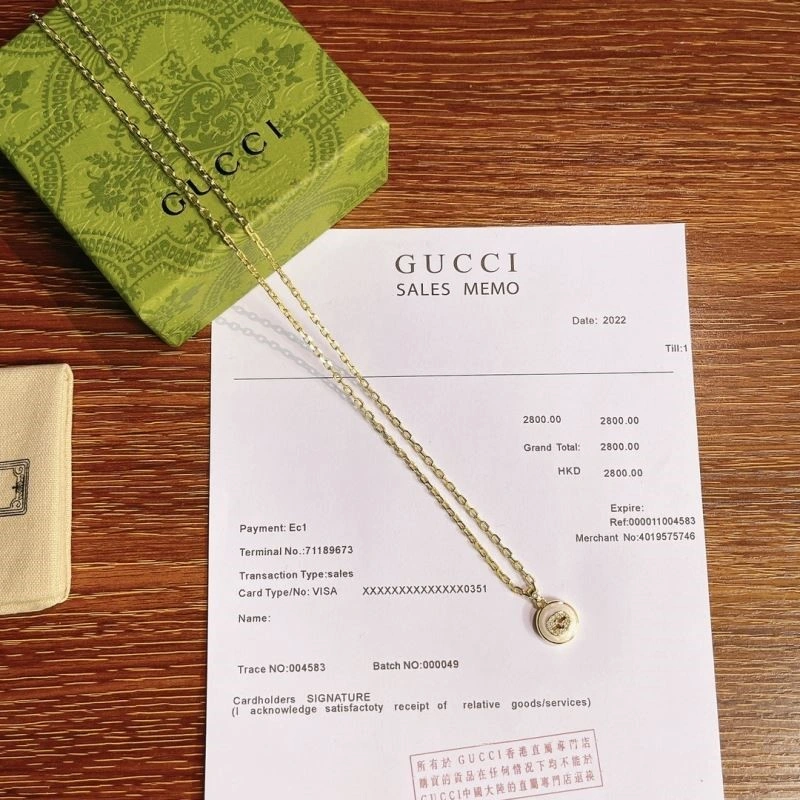 Sleek Gucci Necklaces 243943