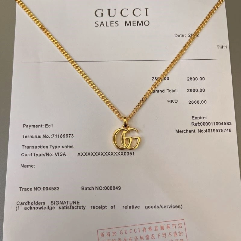 MoistureWicking Gucci Necklaces 243677