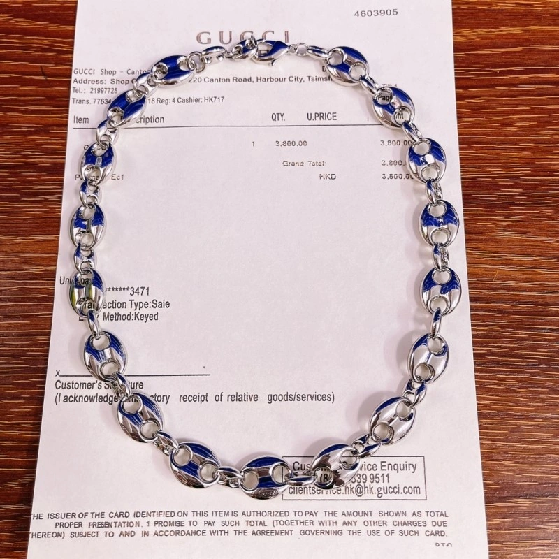 RelaxedFit Gucci Necklaces 243546
