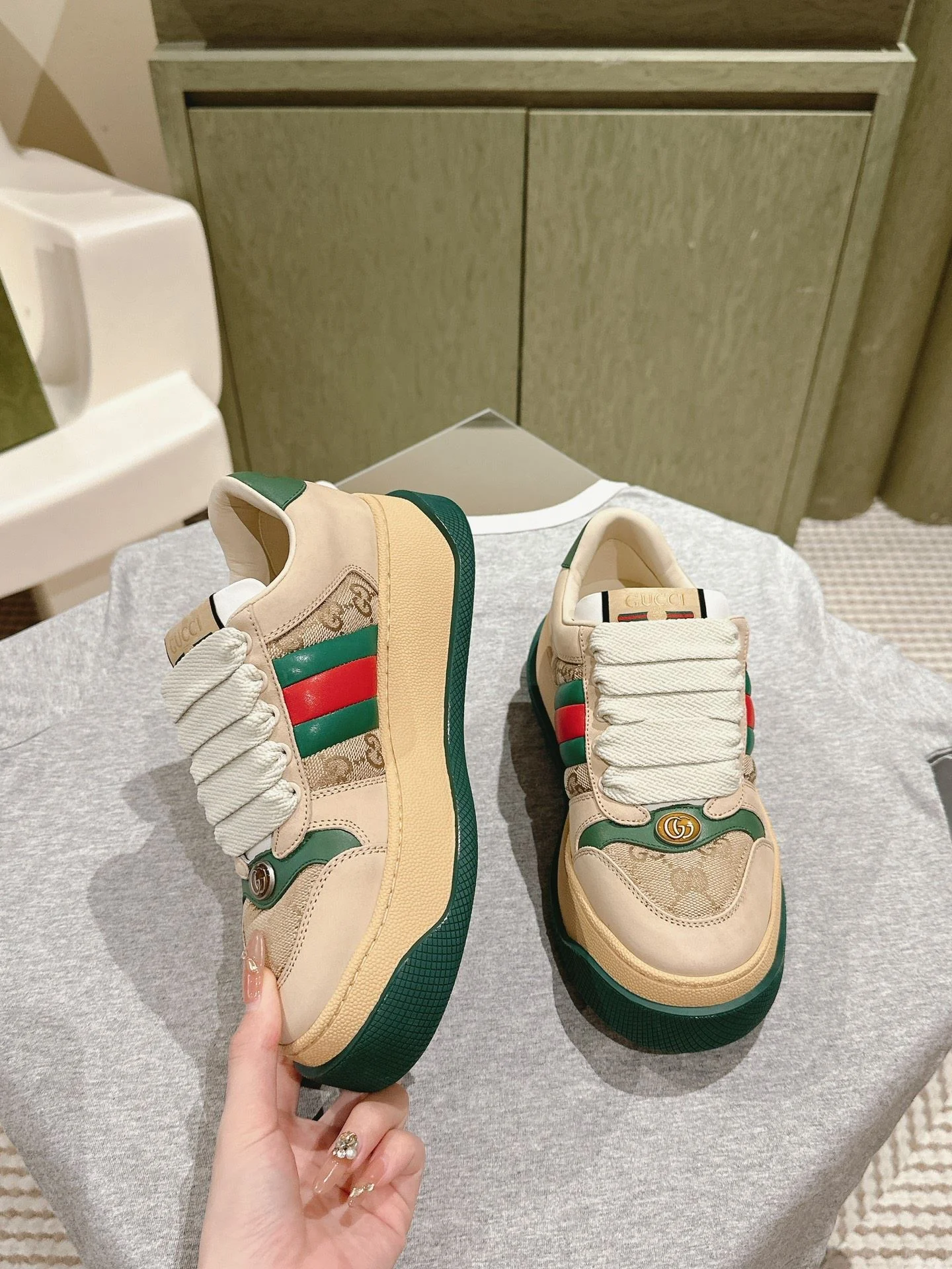 Gucci Screener Shoes WrinkleFree 24338