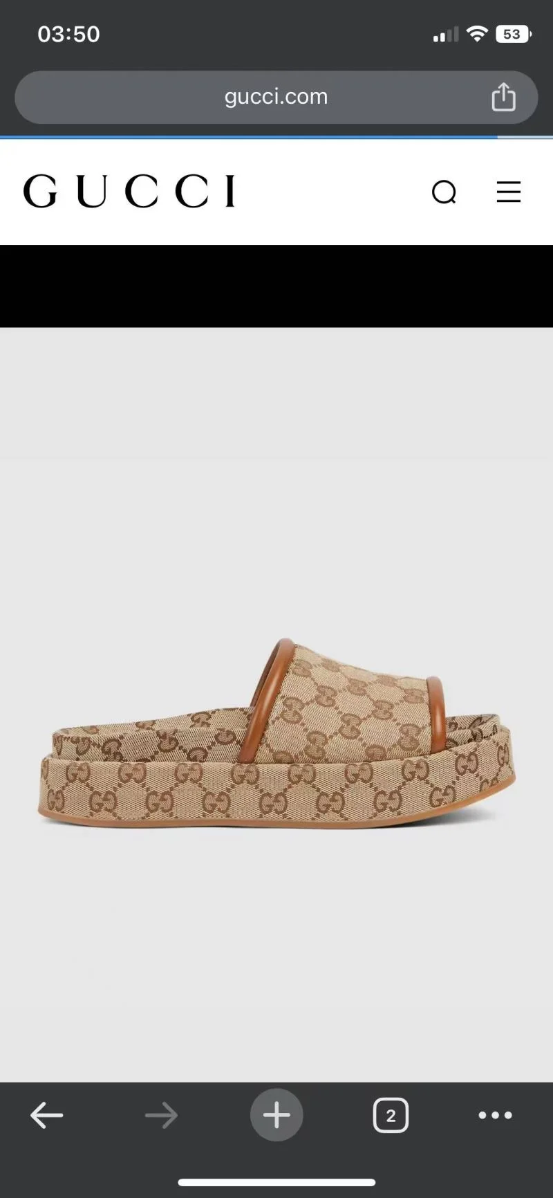 SoftTouch Gucci Slippers 24648