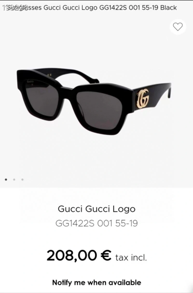 Gucci Sunglasses Tailored 280083