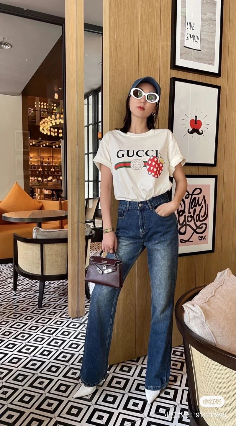 Gucci T-Shirts Breathable 128245