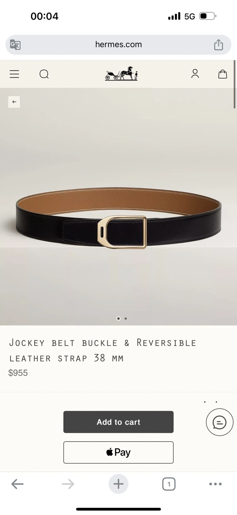 Unisex Hermes Belts 296590