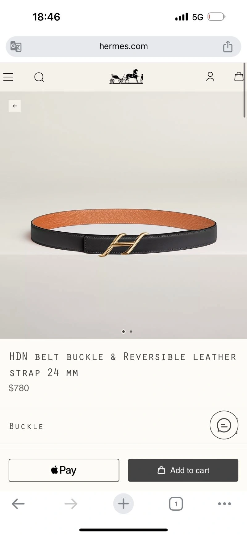 Hermes Belts Practical 296400