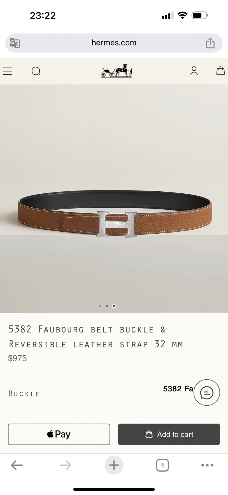 Compact Hermes Belts 294058