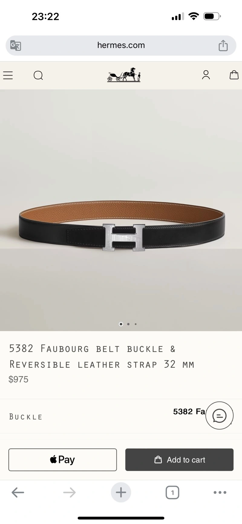 Compact Hermes Belts 294058