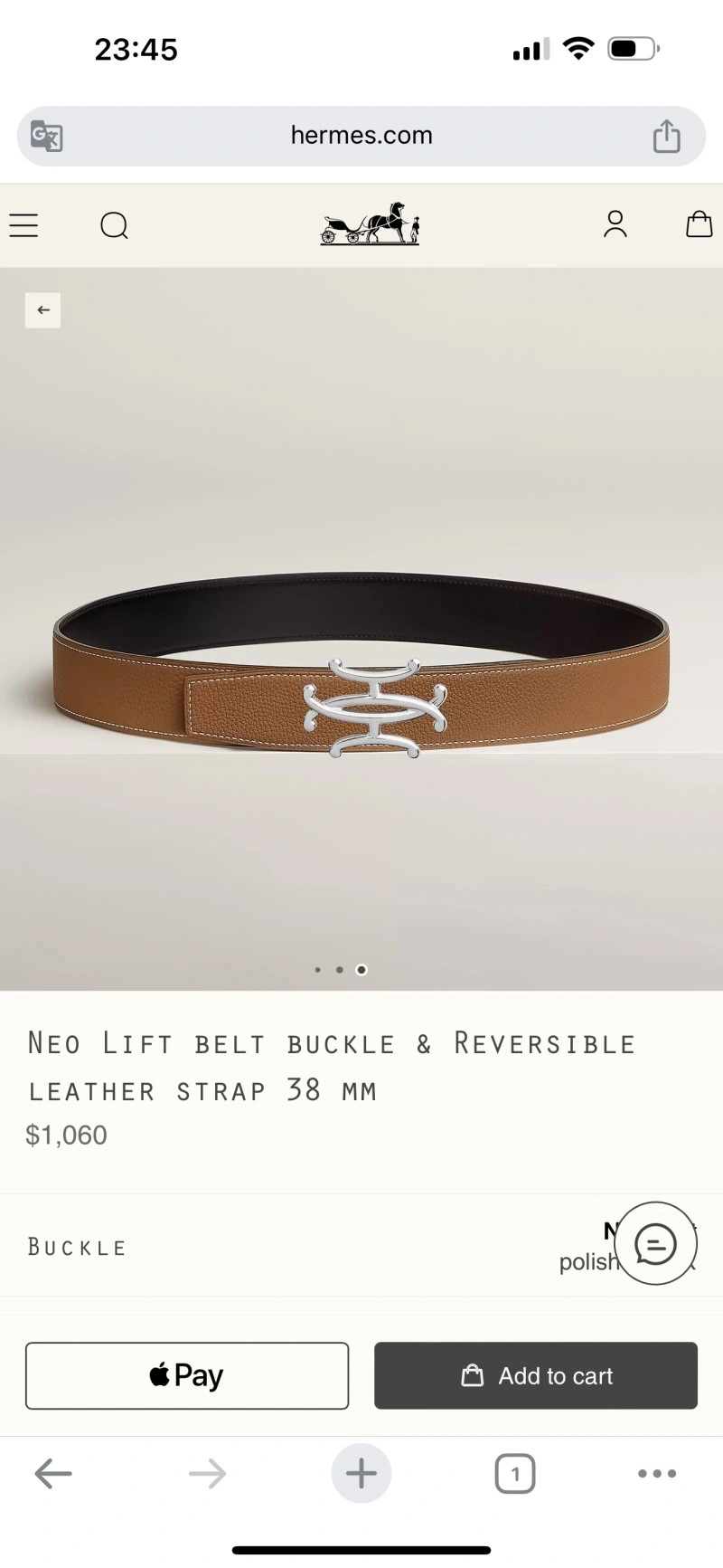 OdorResistant Hermes Belts 294019