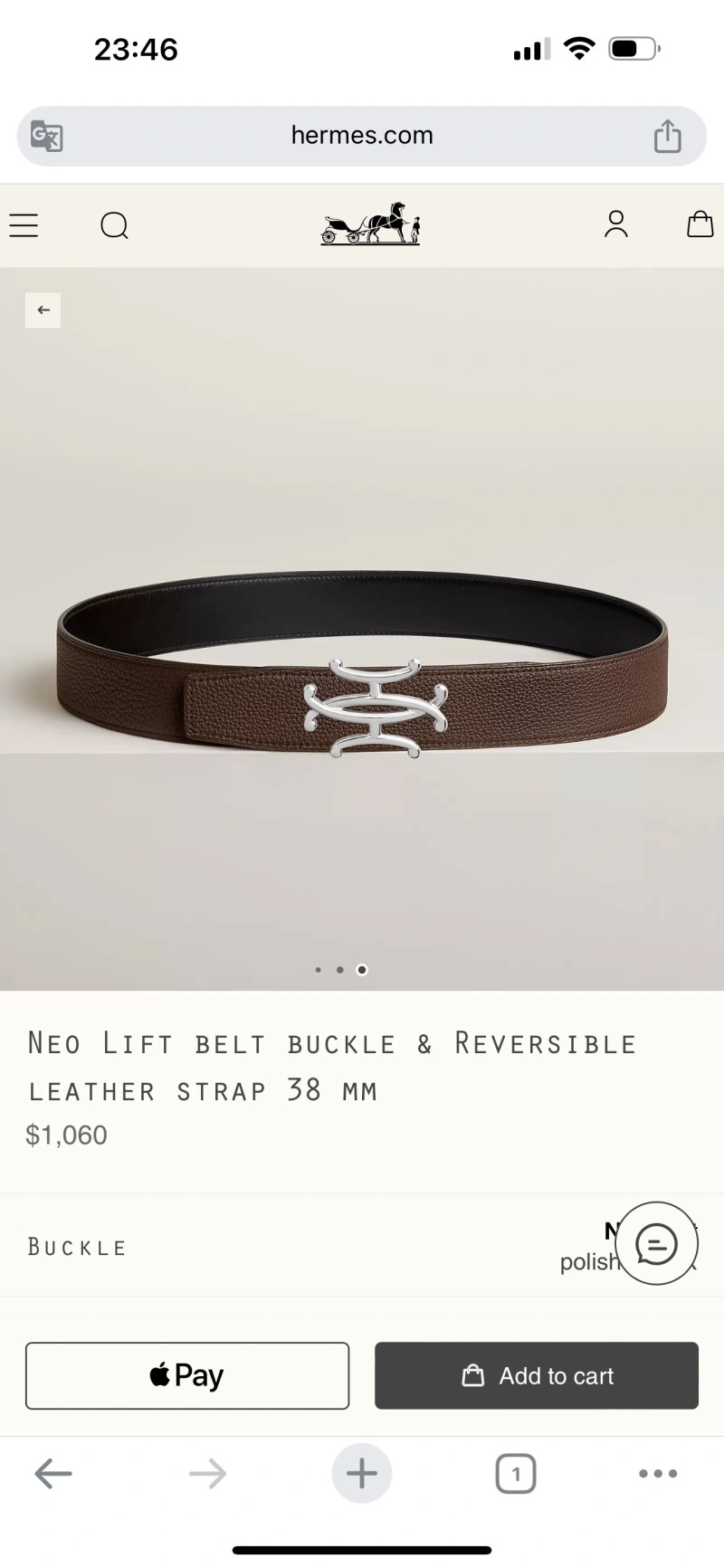 Hermes Belts Lightweight 294016