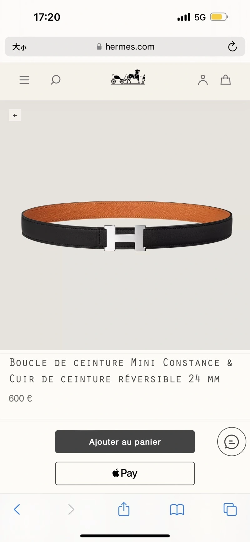 Hermes Belts Sustainable 293958