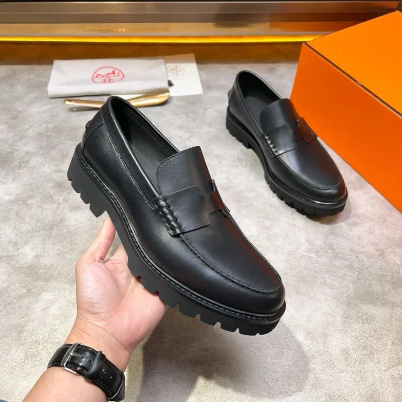 Hermes Business Shoes Stylish 27950