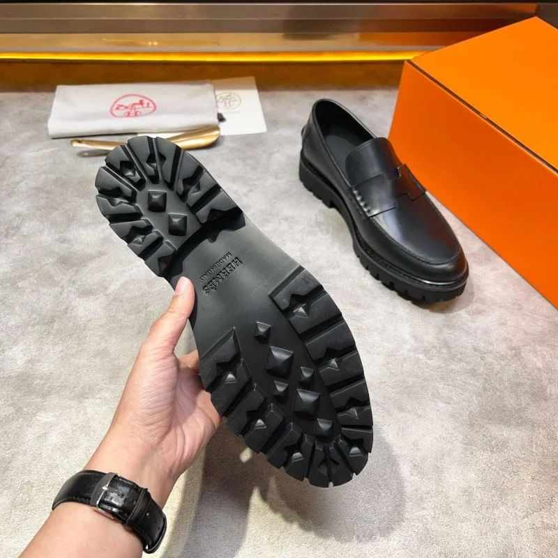 Hermes Business Shoes Stylish 27950