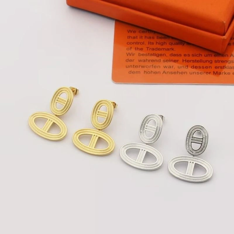 Hermes Earrings Stretchable 246912