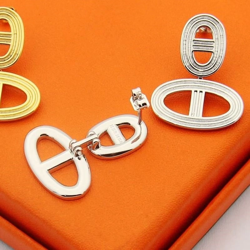 Hermes Earrings Stretchable 246912