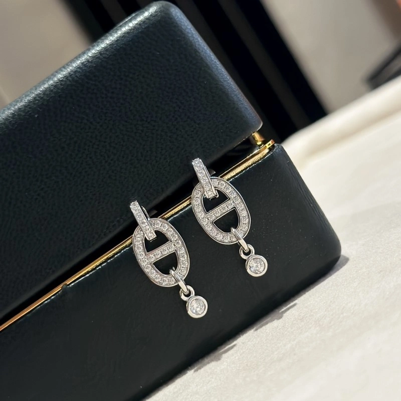 Hermes Earrings Snug 246791