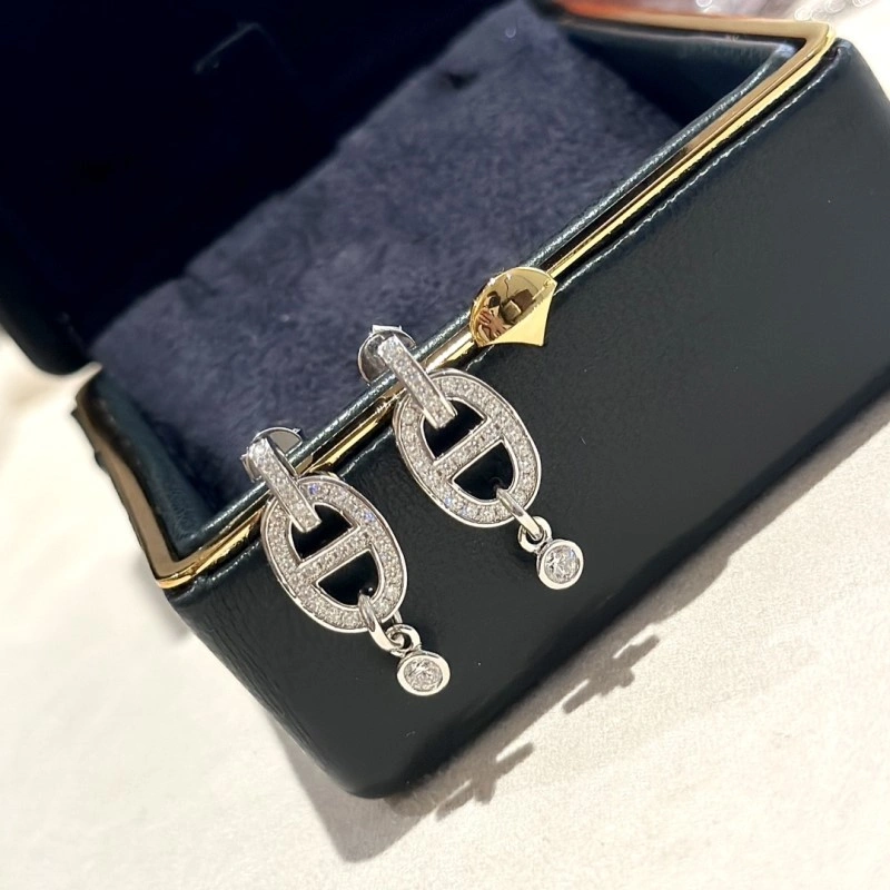 Hermes Earrings Snug 246791
