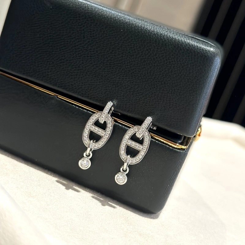 Hermes Earrings Snug 246791