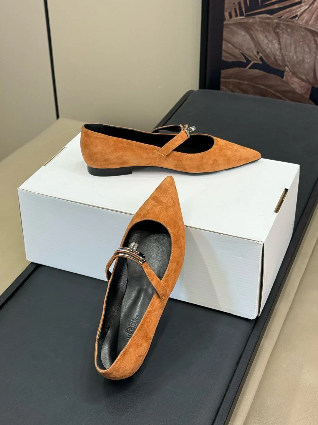SmoothTexture Hermes Heeled Shoes 26677