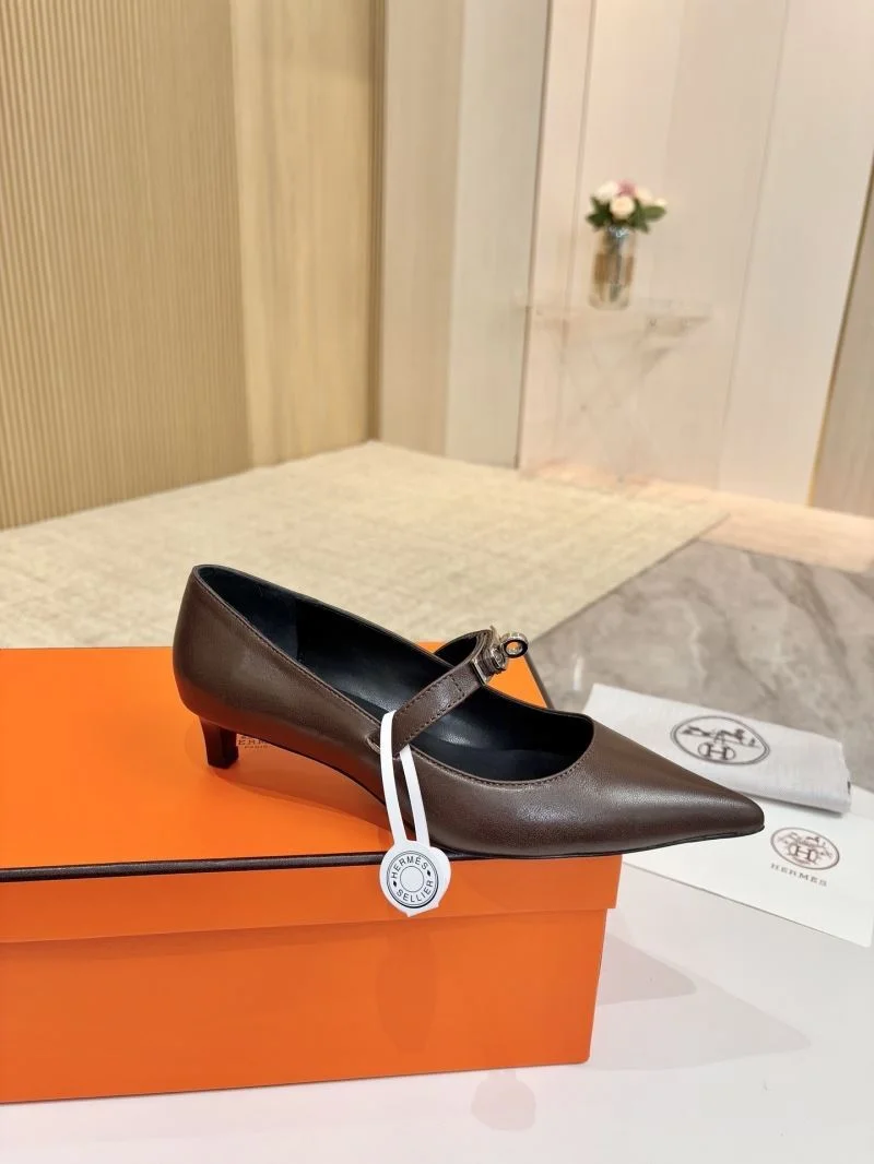 Minimalist Hermes Heeled Shoes 26695