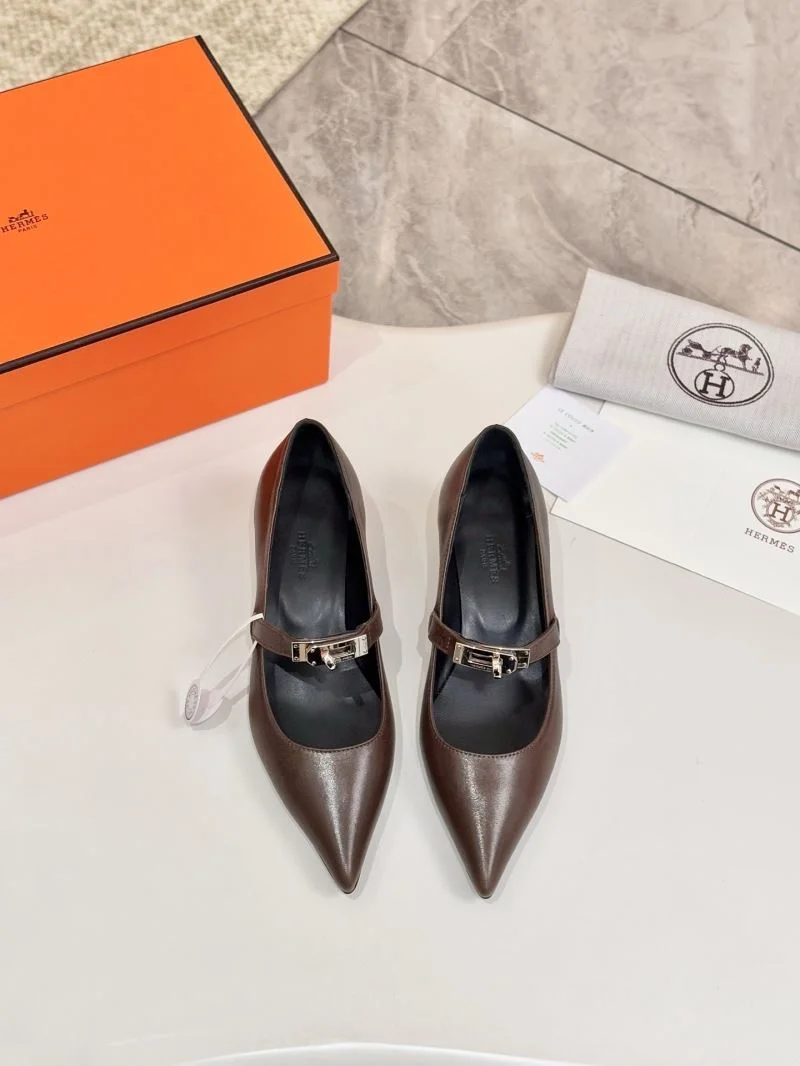 Minimalist Hermes Heeled Shoes 26695
