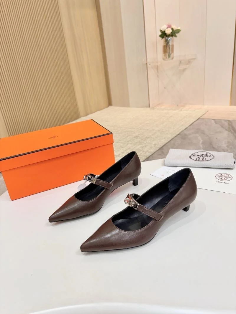 Minimalist Hermes Heeled Shoes 26695