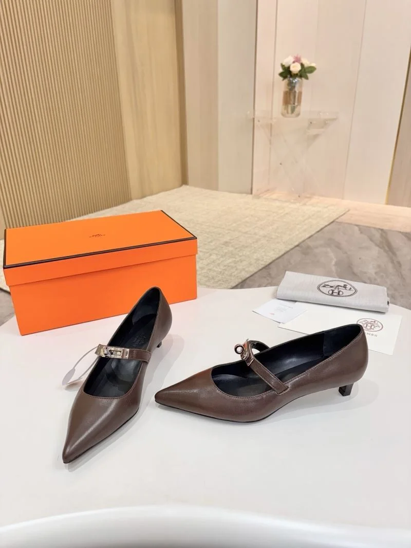 Minimalist Hermes Heeled Shoes 26695