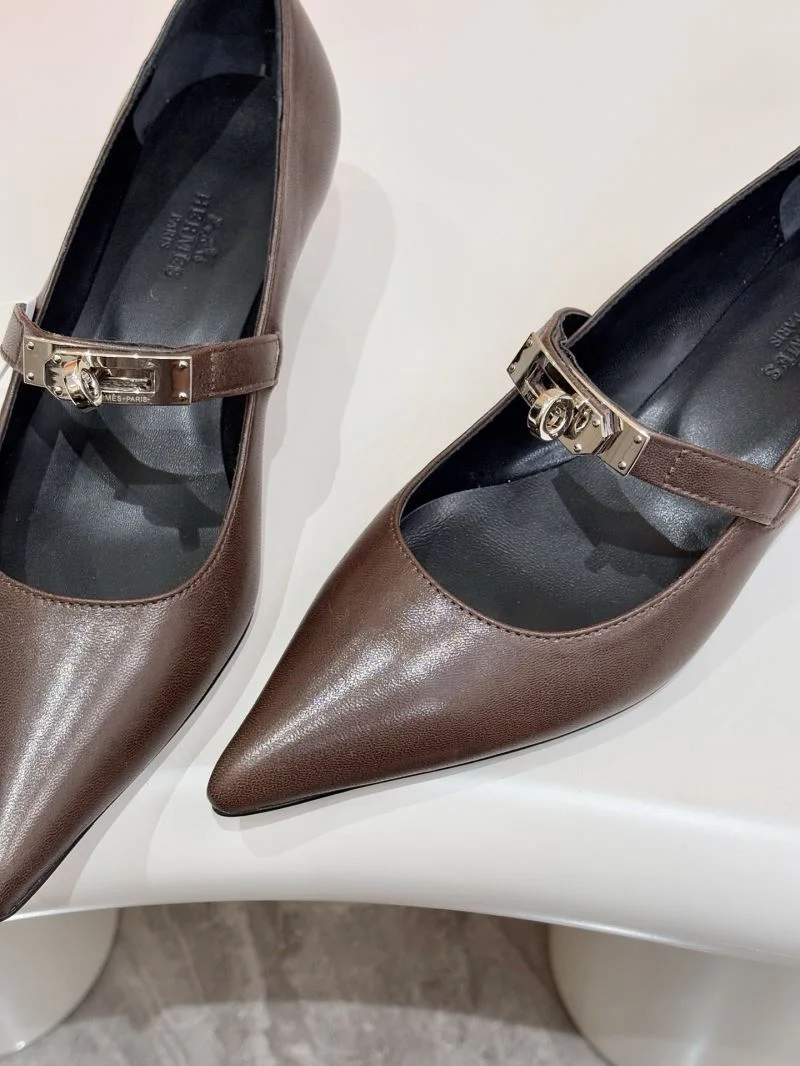 Minimalist Hermes Heeled Shoes 26695