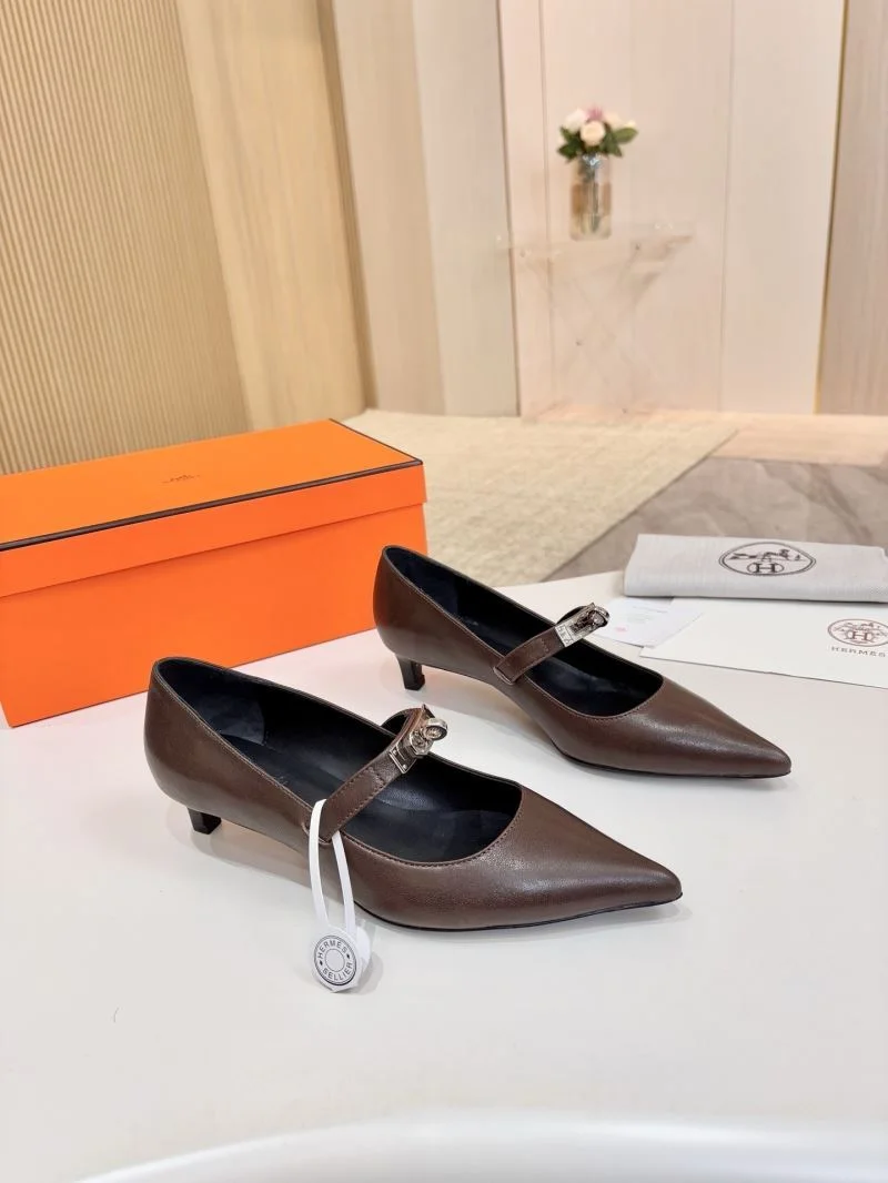 Minimalist Hermes Heeled Shoes 26695