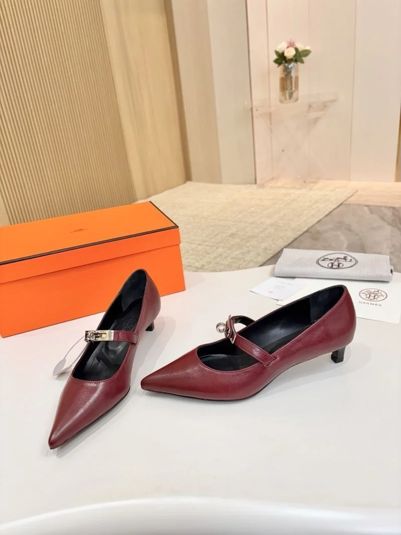 Packable Hermes Heeled Shoes 26676