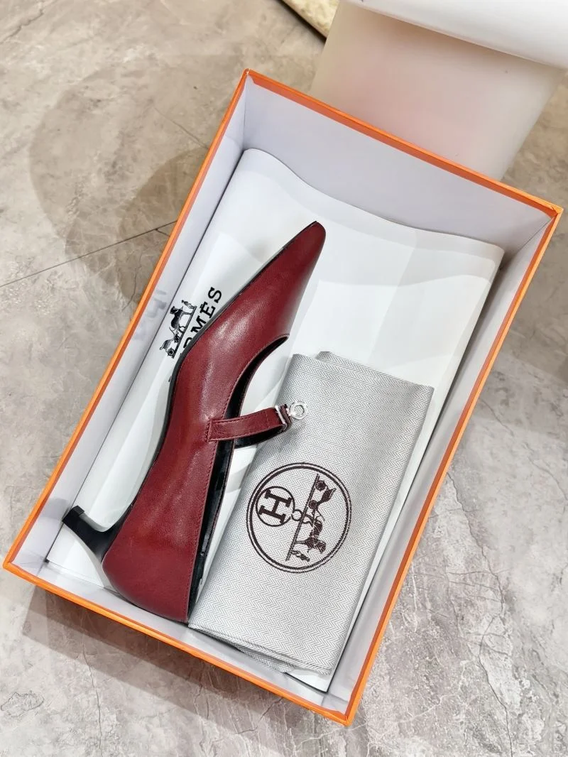 Packable Hermes Heeled Shoes 26676