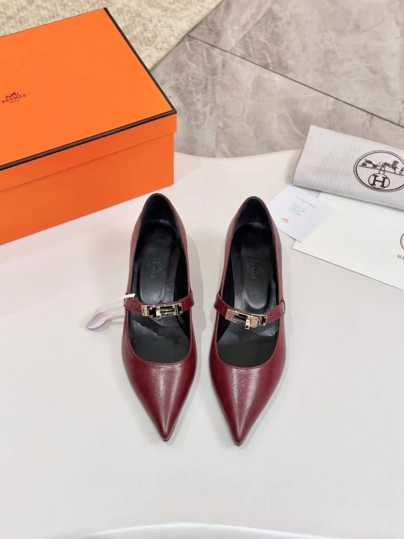 Packable Hermes Heeled Shoes 26676