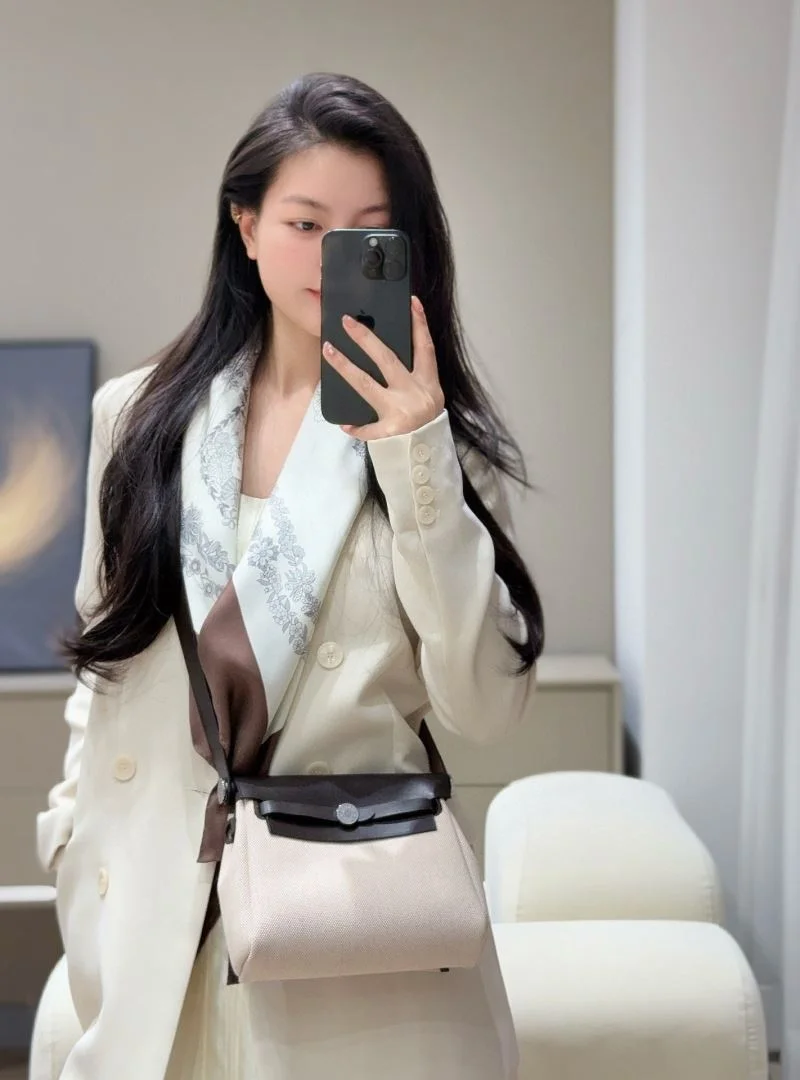 Hermes Herbag Bags Breathable 48075