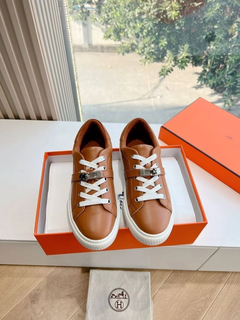 Bright Hermes Low Shoes 26745