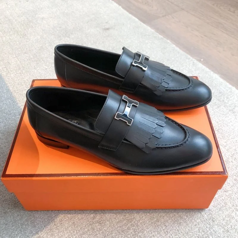 Bright Hermes Low Shoes 27038