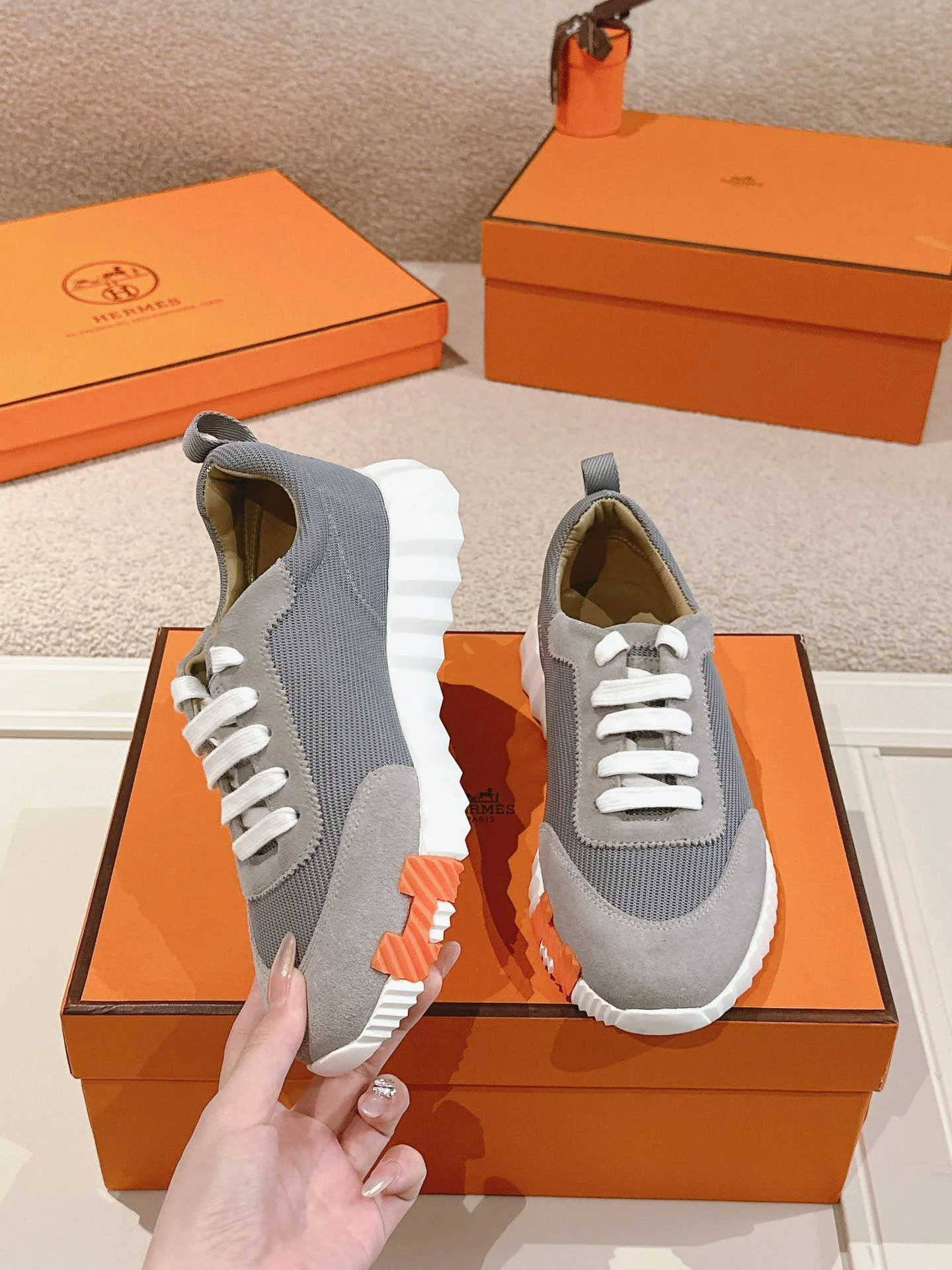 Hermes Low Shoes Breathable 26603