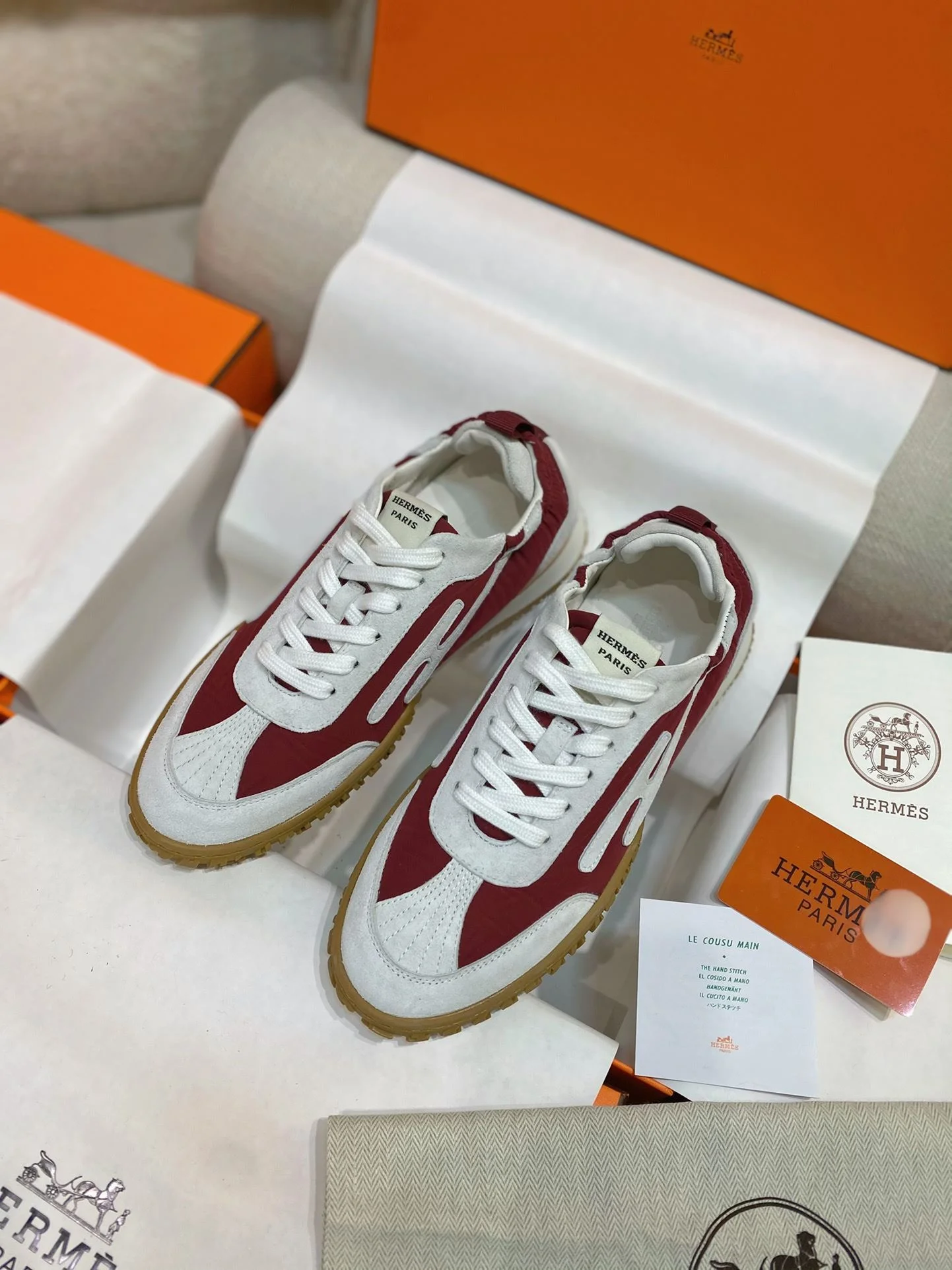 Hermes Low Shoes Breathable 26607