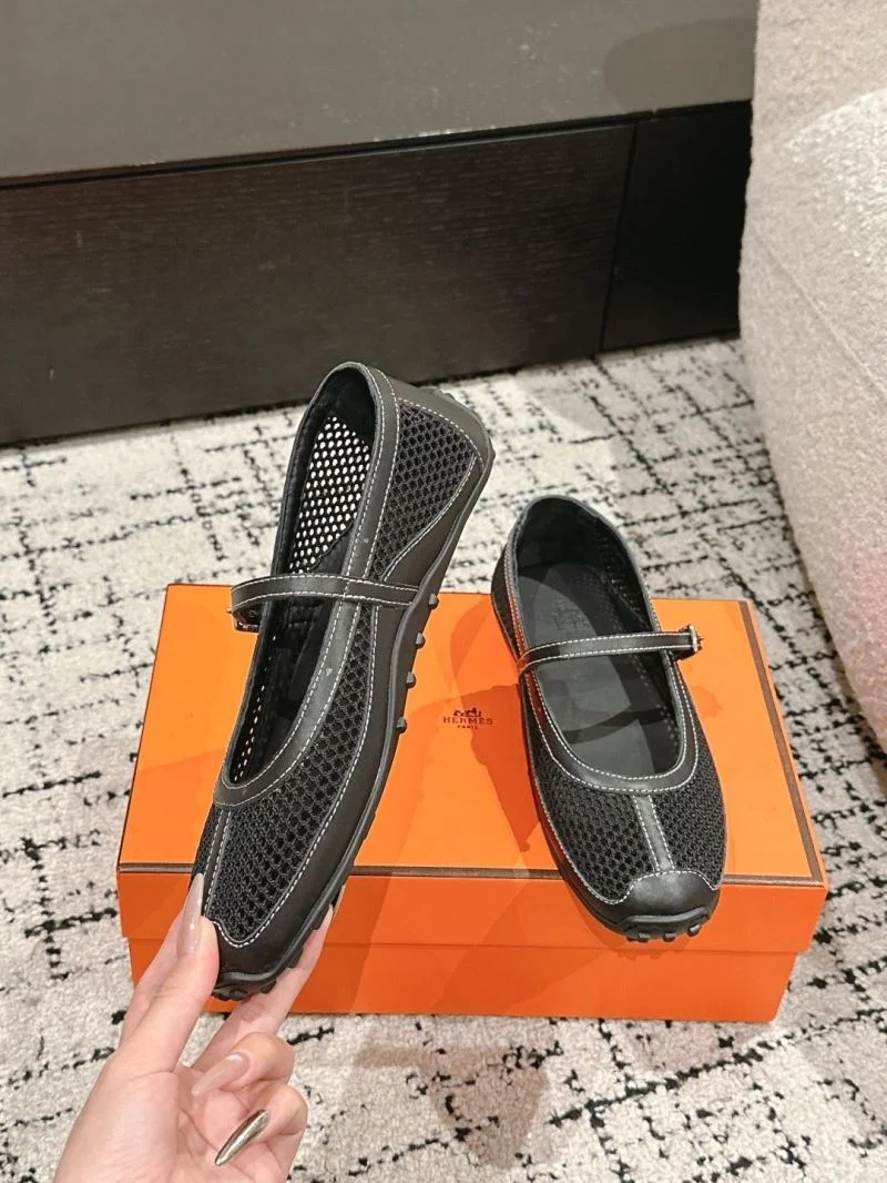 SmoothTexture Hermes Low Shoes 26576